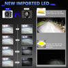 MONDEVIEW 60W LED Spotlights | ZES-3575 Chips | 6000LM Triple-Color (6000K/3000K/4500K) | Dual Focal Point | 90° Adjustable | IP68 Waterproof