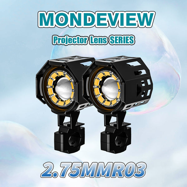 MONDEVIEW Motorcycle Auxiliary Spotlight 2.75-MMR03: Your Ultimate Night Riding Companion