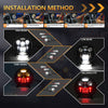 MONDEVIEW Upgrade Your Ride with High-Quality 7-inch LED Headlights-3 Colors and 4 Lighting Modes (6000K/3500K/1000K),Easy Installation, DOT Approved