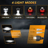 MONDEVIEW Upgrade Your Ride with High-Quality 7-inch LED Headlights-3 Colors and 4 Lighting Modes (6000K/3500K/1000K),Easy Installation, DOT Approved
