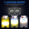 MONDEVIEW ZES-3575 120W LED Auxiliary Spotlight | Dual Color 6000K/3000K | IP68 Waterproof