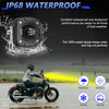 MONDEVIEW 60W LED Spotlights | ZES-3575 Chips | 6000LM Triple-Color (6000K/3000K/4500K) | Dual Focal Point | 90° Adjustable | IP68 Waterproof