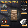 MONDEVIEW 5.75" LED Motorcycle Headlight | 45W 4500LM Robot-Style | Tri-Color 6000K/3000K/1000K | Built-in Turn Signal | DOT SAE Certified | IP67 Waterproof