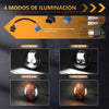 MONDEVIEW 5.75" LED Motorcycle Headlight | 45W 4500LM Robot-Style | Tri-Color 6000K/3000K/1000K | Built-in Turn Signal | DOT SAE Certified | IP67 Waterproof