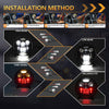 MONDEVIEW 5.75" LED Motorcycle Headlight | 4500LM Hi/Lo Beam | 6000K/3000K/1000K Tri-Color | DOT SAE Approved | IP67 Waterproof with Amber Turn Signal