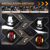 MONDEVIEW 5.75" LED Motorcycle Headlight | 45W 4500LM Robot-Style | Tri-Color 6000K/3000K/1000K | Built-in Turn Signal | DOT SAE Certified | IP67 Waterproof
