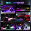 MONDEVIEW RGB Underglow Car Lights Kit | 8 Pods Smart LED Rock Lights | App Control | 16 Million Colors | IP67 Waterproof | Music Sync | Premium Vehicle Lighting Solution